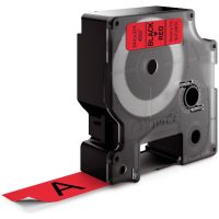 MÄRKBAND D1 19MMx7M SVART/RÖD