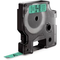 MÄRKBAND D1 9MMx7M SVART/GRÖN