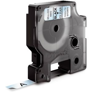 MÄRKBAND D1 9MMx7M SVART/KLAR