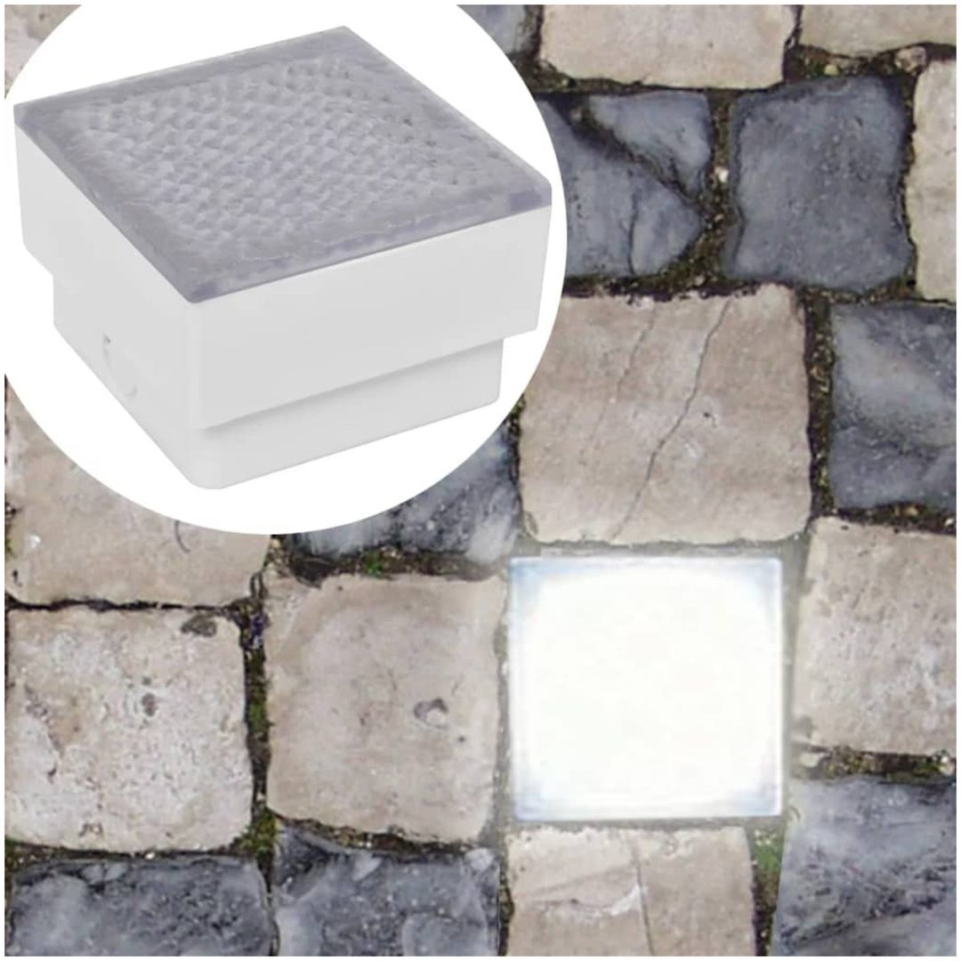 Markbelysning 2 st LED 100 x 100 x 68 cm vidaXL 100 x 100 x 68 mm