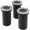 Markbelysning rund 3-pack vidaXL – miniatyr 1