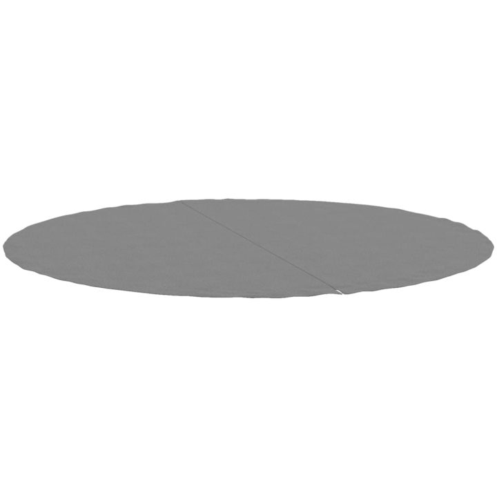 Markduk för pool ljusgrå 244 cm polyester geotextil vidaXL ⌀244 cm (1 mm) – bild 3