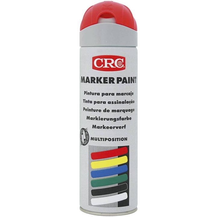 Märkfärg Marker Paint Fluorescerande CRC MÄRKFÄRG CRC FLUOR 500ML RÖD – bild 9