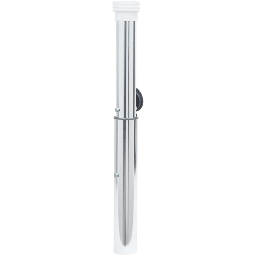 Markfäst parasollbas för 40-50 mm stång silver aluminium vidaXL – bild 2