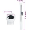 Markfäst parasollbas för 40-50 mm stång silver aluminium vidaXL – miniatyr 6