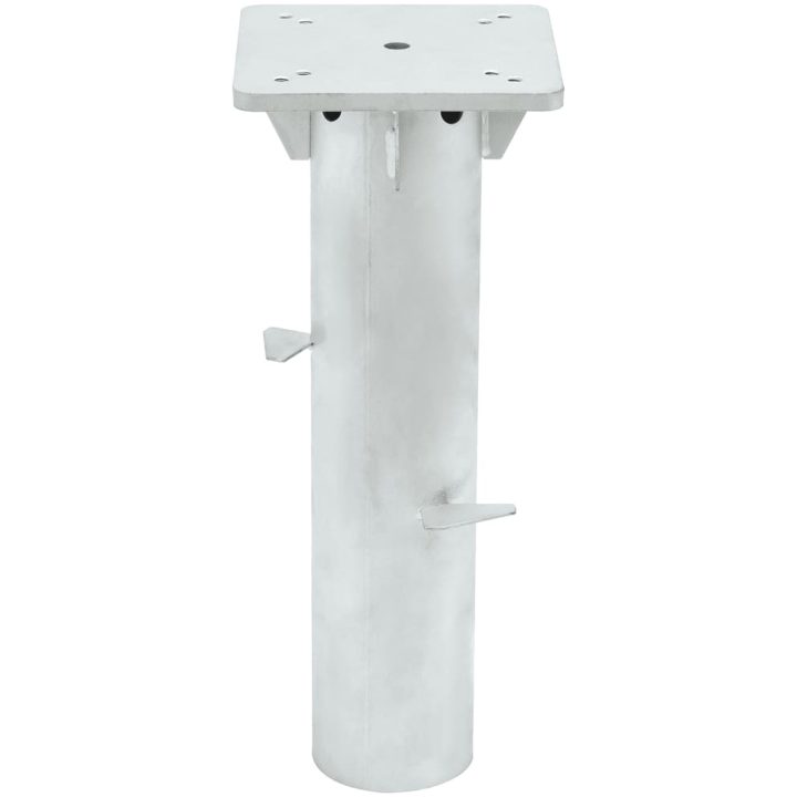 Markfäste för parasoll silver 16x16x39,5 cm stål vidaXL – bild 2