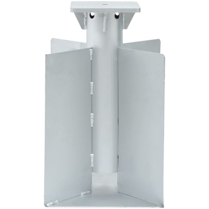 Markfäste för parasoll silver 27,5x27,5x45 cm stål vidaXL – bild 2