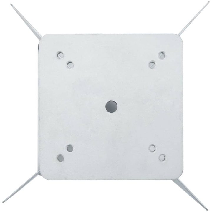 Markfäste för parasoll silver 27,5x27,5x45 cm stål vidaXL – bild 4