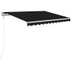 Markis automatiskt infällbar antracit vidaXL 300 x 250 cm – miniatyr 2