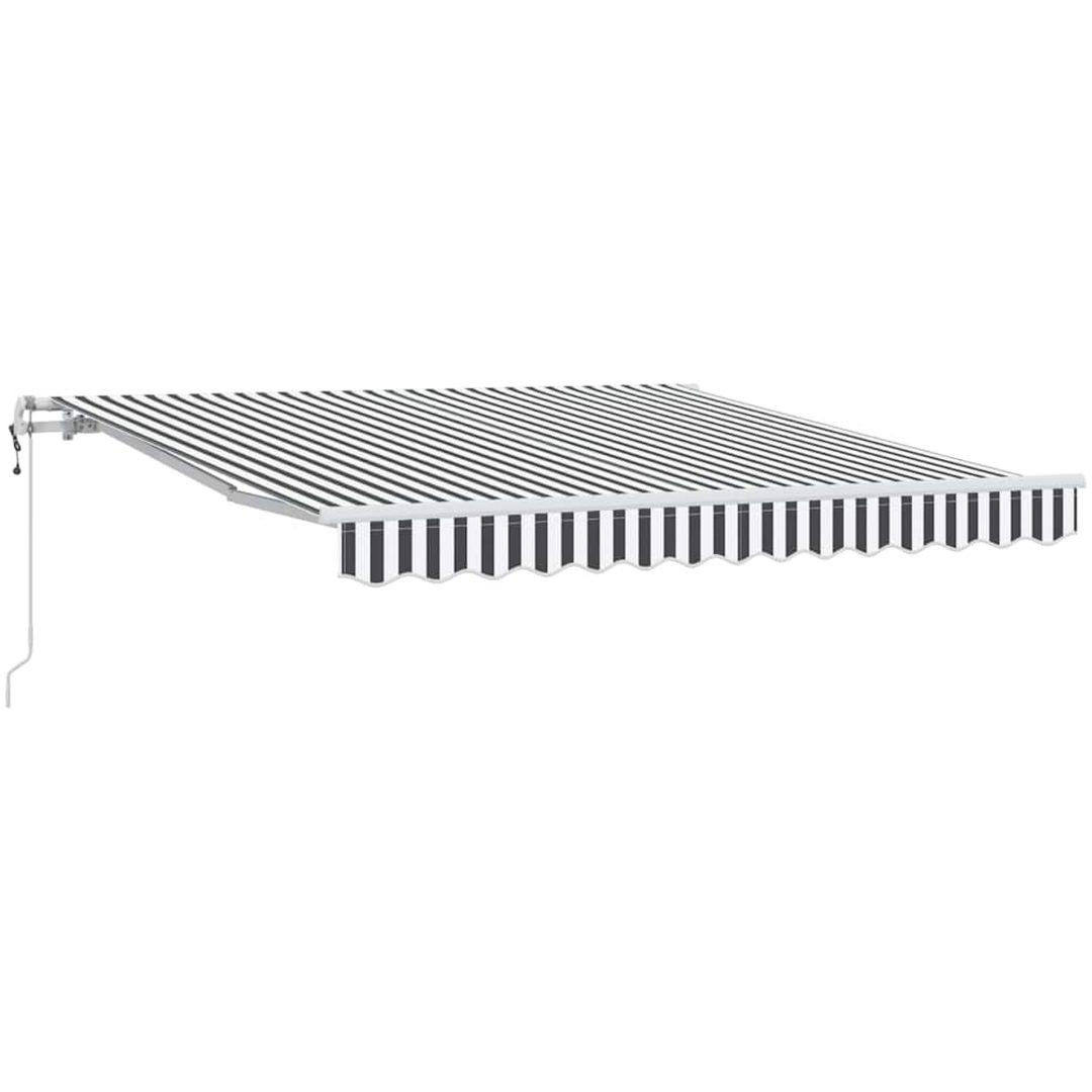 Markis automatiskt infällbar antracit&vit vidaXL 300 x 250 cm – bild 2