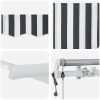 Markis automatiskt infällbar antracit&vit vidaXL 300 x 250 cm – miniatyr 10