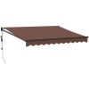 Markis automatiskt infällbar brun vidaXL 300 x 250 cm – miniatyr 2