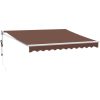 Markis automatiskt infällbar brun vidaXL 300 x 250 cm – miniatyr 2