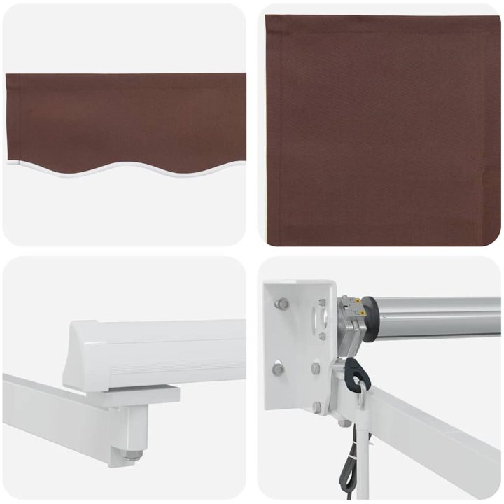 Markis automatiskt infällbar brun vidaXL 300 x 250 cm – bild 10