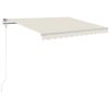 Markis automatiskt infällbar gräddvit vidaXL 300 x 250 cm – miniatyr 2