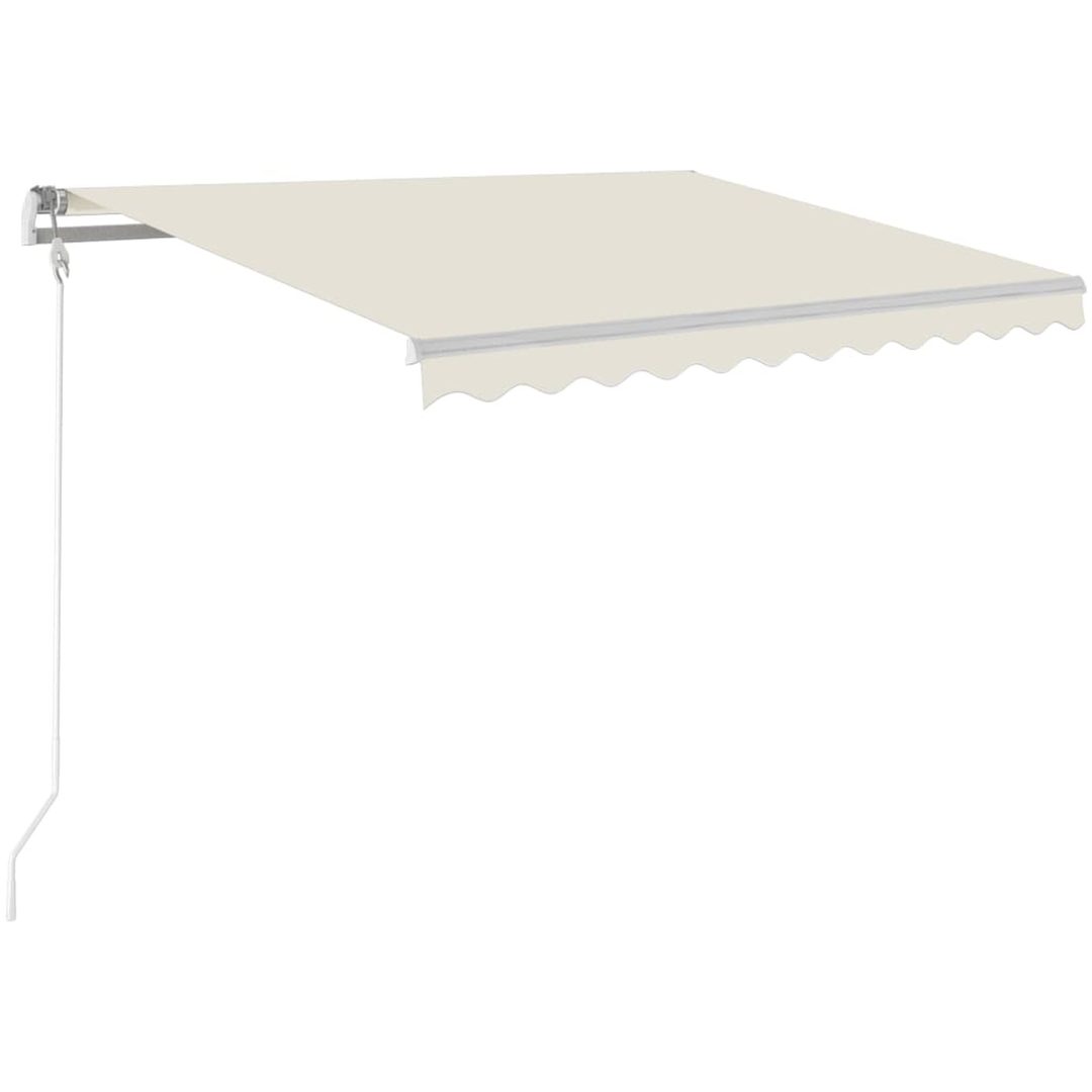 Markis automatiskt infällbar gräddvit vidaXL 300 x 250 cm – bild 2