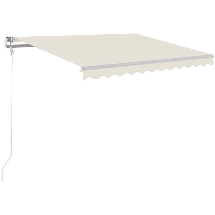 Markis automatiskt infällbar gräddvit vidaXL 300 x 250 cm – bild 2