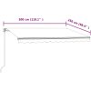 Markis automatiskt infällbar gräddvit vidaXL 300 x 250 cm – miniatyr 9