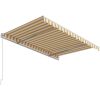 Markis automatiskt infällbar gul och vit vidaXL 300 x 250 cm – miniatyr 5