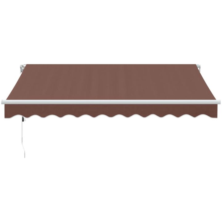 Markis automatiskt infällbar med LED brun vidaXL 300 x 250 cm – bild 4