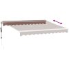 Markis automatiskt infällbar med LED brun vidaXL 300 x 250 cm – miniatyr 6