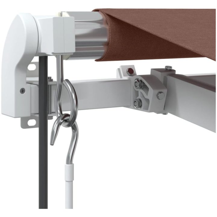 Markis automatiskt infällbar med LED brun vidaXL 300 x 250 cm – bild 7