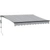 Markis automatiskt infällbar med LEDs antracit&vit vidaXL 300 x 250 cm – miniatyr 2