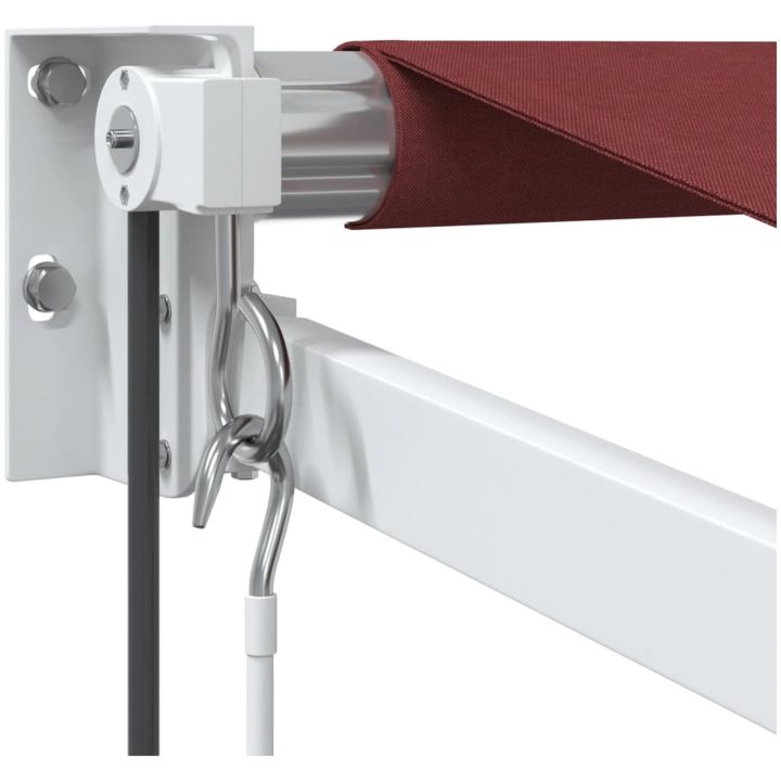 Markis automatiskt infällbar vinröd vidaXL 300 x 250 cm – bild 6