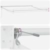 Markis automatiskt infällbar vinröd vidaXL 300 x 250 cm – miniatyr 9