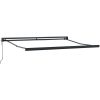 Markis automatiskt infällbar vinröd vidaXL 300 x 250 cm – miniatyr 7