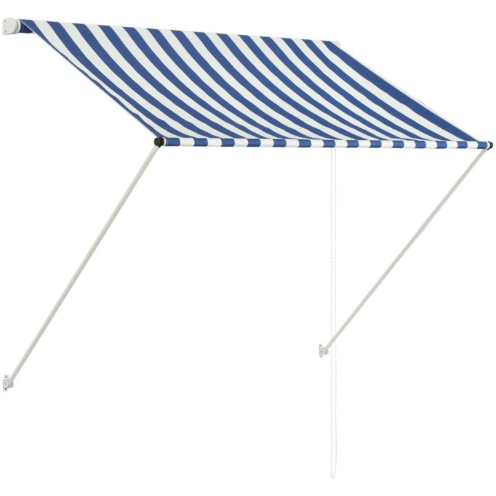 Markis blå och vit vidaXL 150 x 150 cm – bild 2
