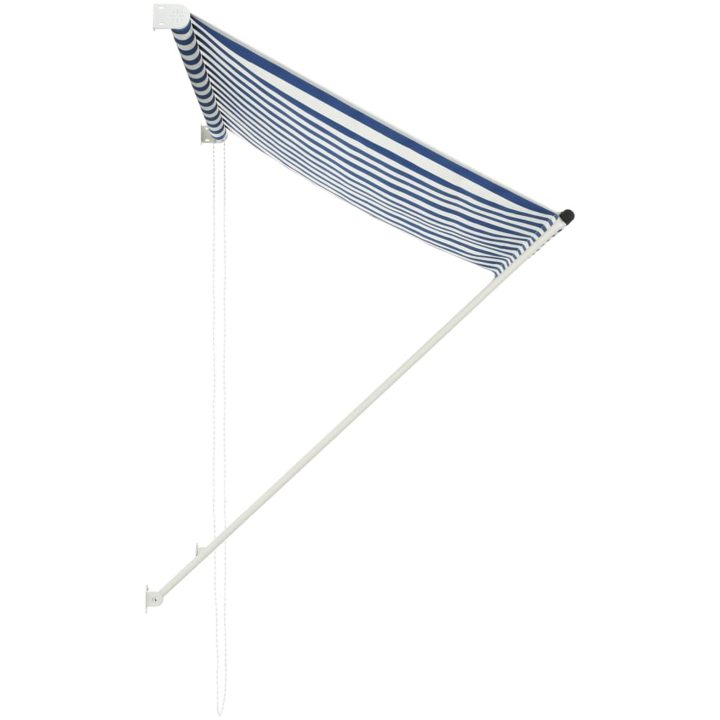 Markis blå och vit vidaXL 150 x 150 cm – bild 3