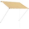 Markis gul och vit vidaXL 150 x 150 cm – miniatyr 2