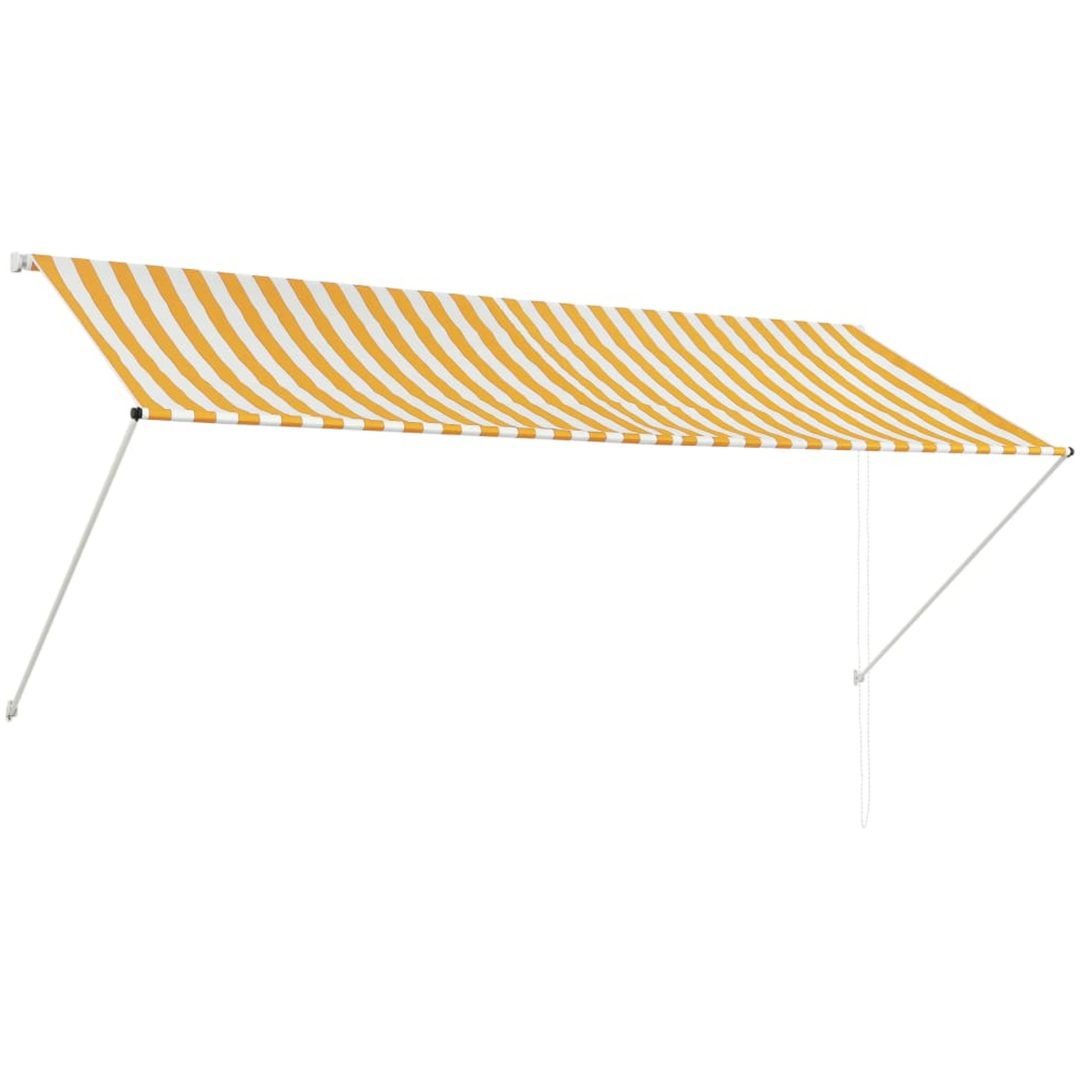 Markis gul och vit vidaXL 300 x 150 cm – bild 2