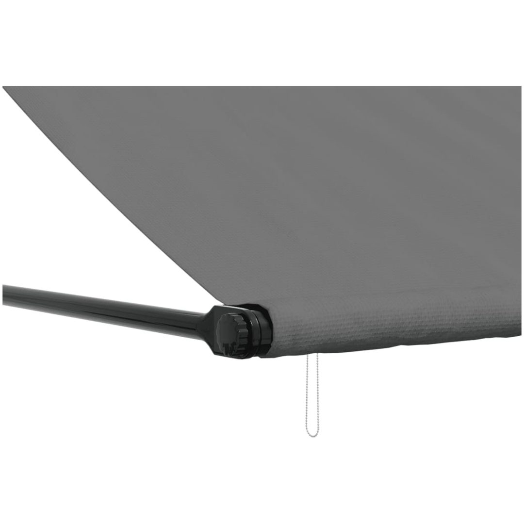 Markis infällbar antracit tyg och stål vidaXL 300 x 150 cm – bild 7