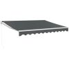 Markis infällbar antracit tyg&aluminium vidaXL 3 x 2.5 m – miniatyr 2