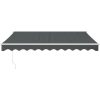 Markis infällbar antracit tyg&aluminium vidaXL 3 x 2.5 m – miniatyr 3
