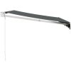 Markis infällbar antracit tyg&aluminium vidaXL 3 x 2.5 m – miniatyr 4