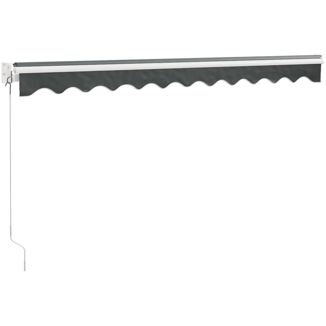 Markis infällbar antracit tyg&aluminium vidaXL 3 x 2.5 m – bild 6