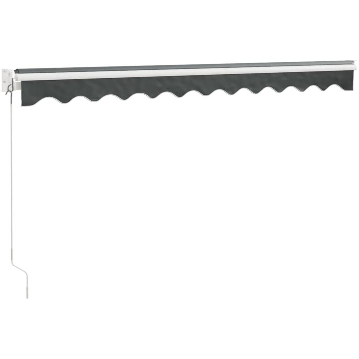 Markis infällbar antracit tyg&aluminium vidaXL 3 x 2.5 m – bild 6