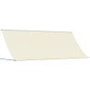 Markis infällbar gräddvit tyg och stål vidaXL 350 x 150 cm – miniatyr 2