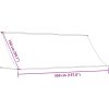 Markis infällbar gräddvit tyg och stål vidaXL 350 x 150 cm – miniatyr 8