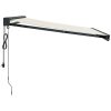 Markis infällbar gräddvit tyg&aluminium vidaXL 350 x 250 cm – miniatyr 4