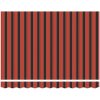 Markis infällbar orange och brun tyg&aluminium vidaXL 3.5 x 2.5 m – miniatyr 3
