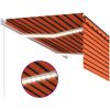 Markis manuell med rullgardin orange och brun vidaXL 3.5 x 2.5 m – miniatyr 5