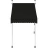 Markis manuellt infällbar 100 cm antracit vidaXL – miniatyr 3