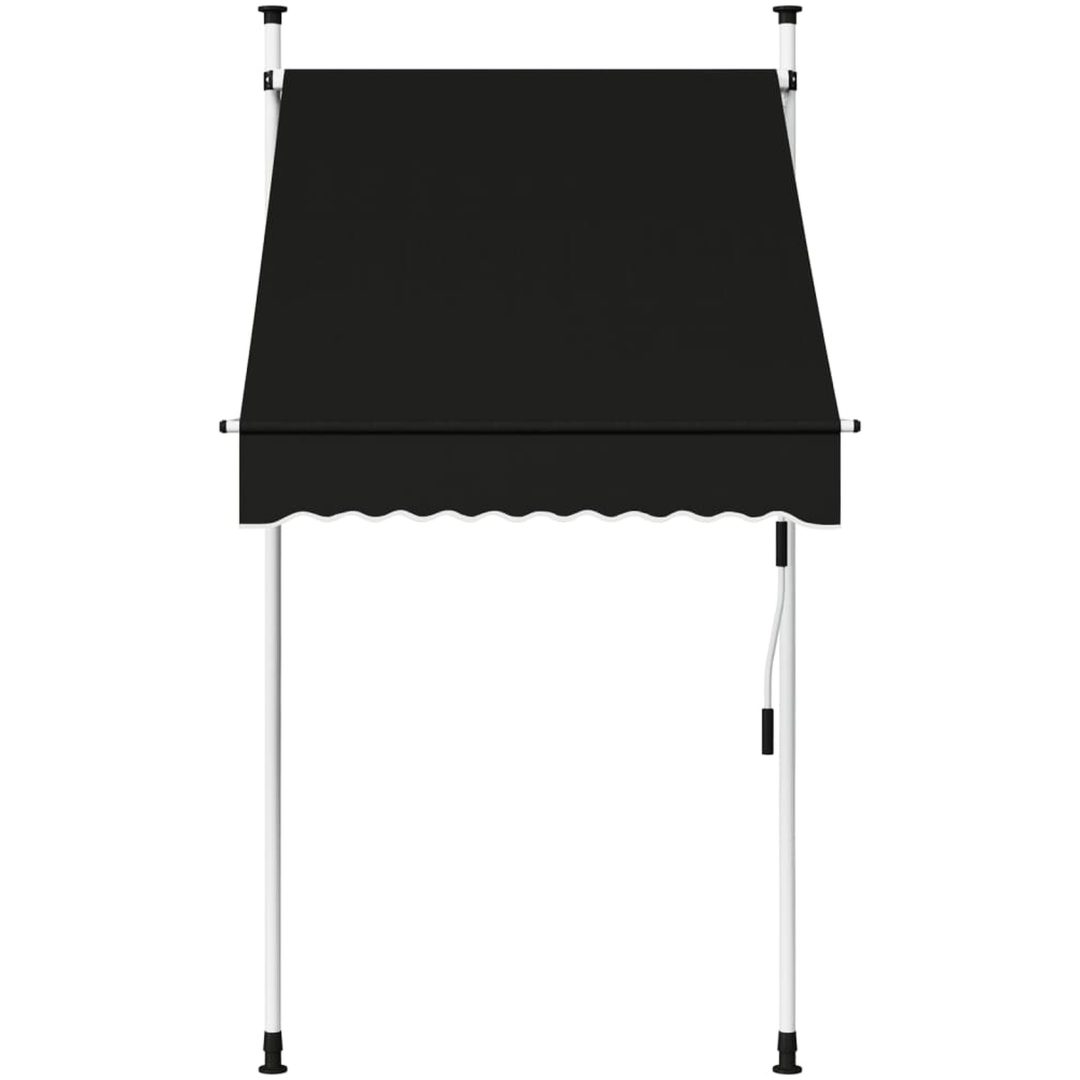 Markis manuellt infällbar 100 cm antracit vidaXL – bild 3