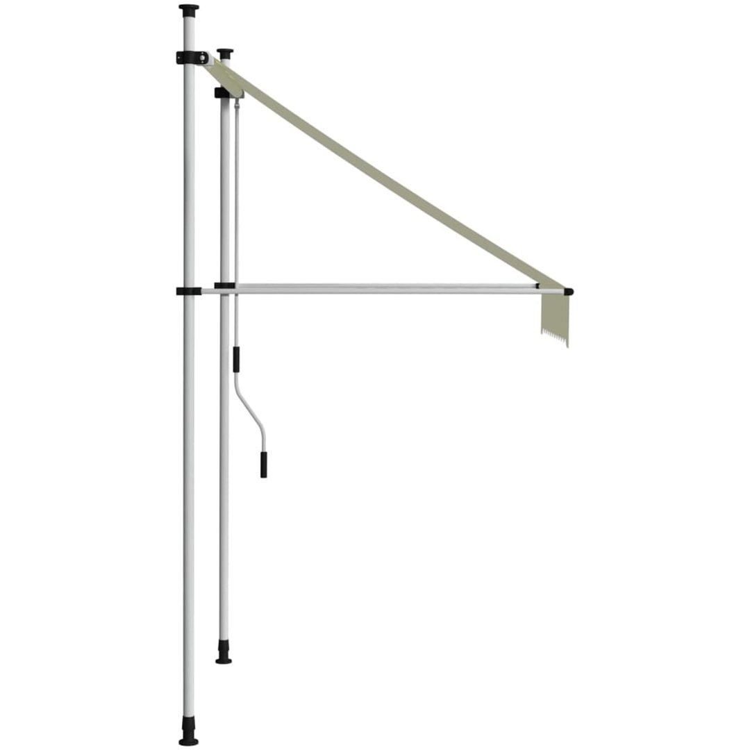 Markis manuellt infällbar 100 cm gräddvit vidaXL – bild 3