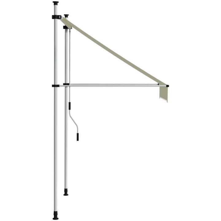 Markis manuellt infällbar 100 cm gräddvit vidaXL – bild 3