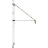 Markis manuellt infällbar 100 cm gula och blå ränder vidaXL – miniatyr 4